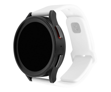Pasek i akcesoria do zegarków FIXED Silicone Sporty Strap Set do Smartwatch (22mm) white